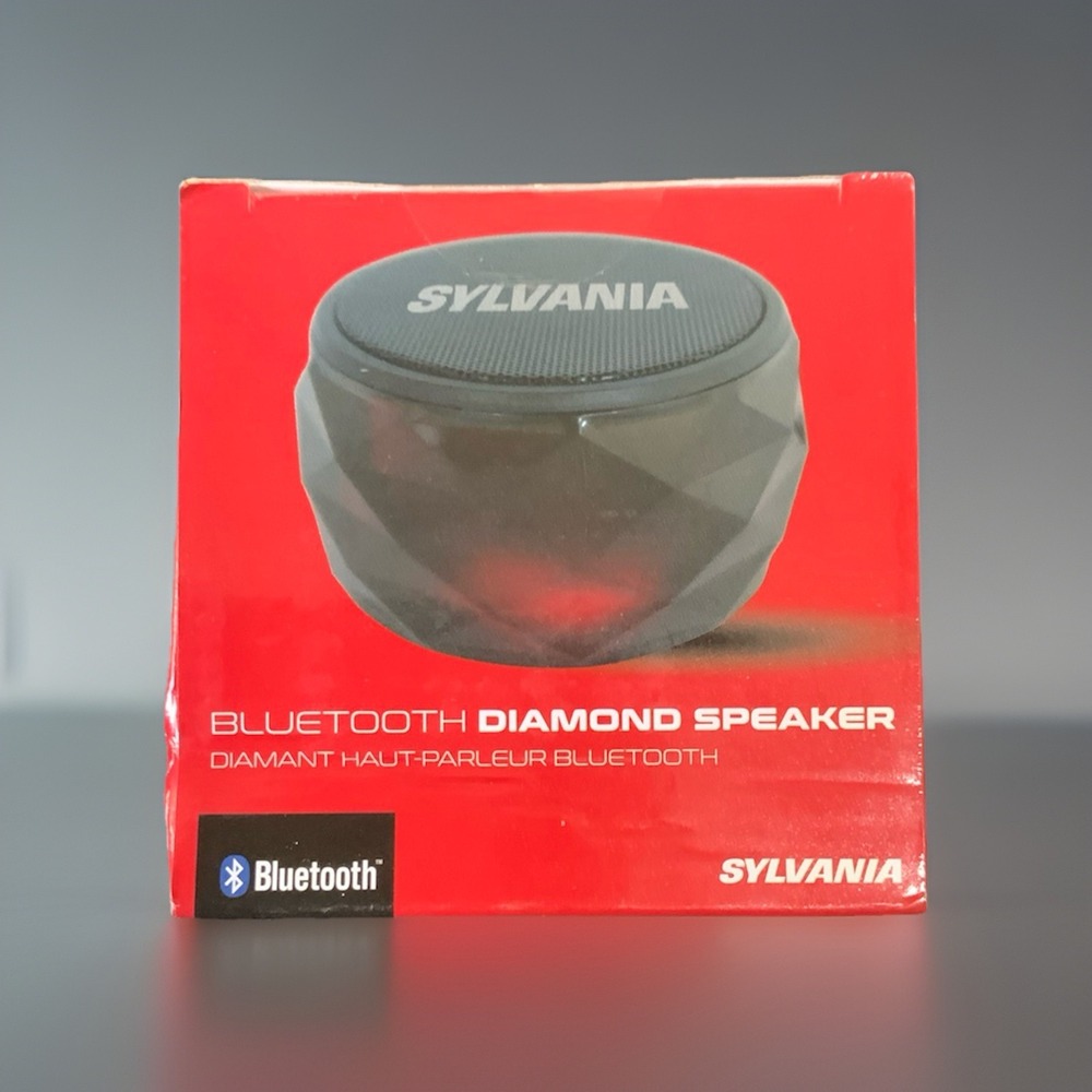 Sylvania Bluetooth Diamond Speaker Model SP581 Multicolor LED Wireless Speaker